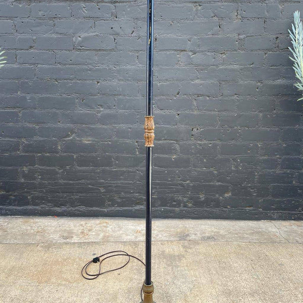 Vintage Accent Brass Floor Lamp, 1940’s