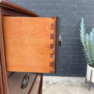 Antique Federal Style Mahogany Highboy Chest of Drawers, 1950’s