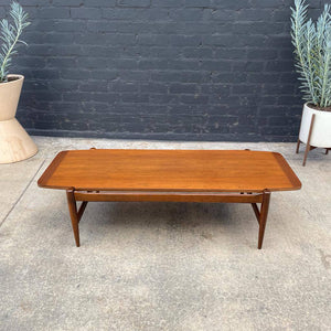 Mid-Century Modern Sculpted Walnut Coffee Table by Bassett Furniture, c.1960’s