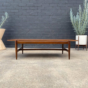 Mid-Century Modern Sculpted Walnut Coffee Table by Bassett Furniture, c.1960’s