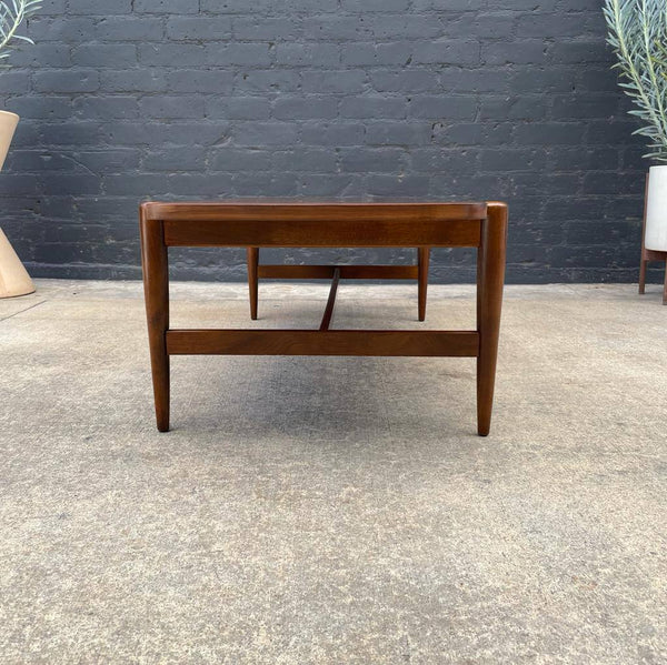 Mid-Century Modern Sculpted Walnut Coffee Table by Bassett Furniture, c.1960’s