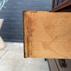 Antique Mahogany Federal Display Cabinet Hutch, c.1950’s