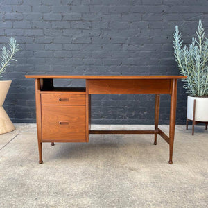 Mid-Century Modern Walnut Desk with Formica Wood Top, c.1960’s
