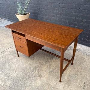 Mid-Century Modern Walnut Desk with Formica Wood Top, c.1960’s
