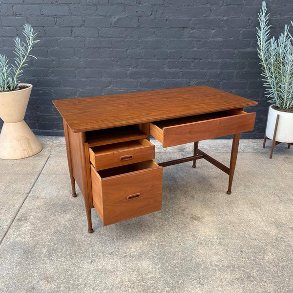 Mid-Century Modern Walnut Desk with Formica Wood Top, c.1960’s