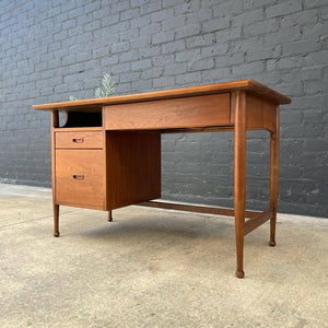 Mid-Century Modern Walnut Desk with Formica Wood Top, c.1960’s