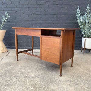 Mid-Century Modern Walnut Desk with Formica Wood Top, c.1960’s