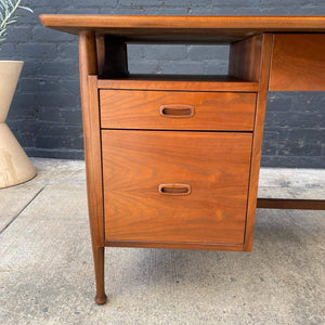 Mid-Century Modern Walnut Desk with Formica Wood Top, c.1960’s