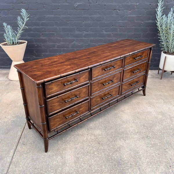 Vintage Hollywood Regency Faux Bamboo Dresser by Century Furniture, c.1960’s