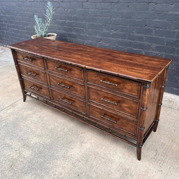 Vintage Hollywood Regency Faux Bamboo Dresser by Century Furniture, c.1960’s