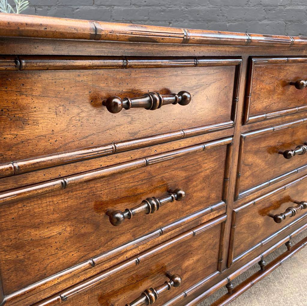 bamboo dresser Vintage Hollywood Regency Faux Bamboo Dresser by Century Furniture, c. – Vintage Supply