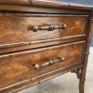 Pair of Vintage Hollywood Regency Faux Bamboo Night Stands by Century Furniture, c.1960’s