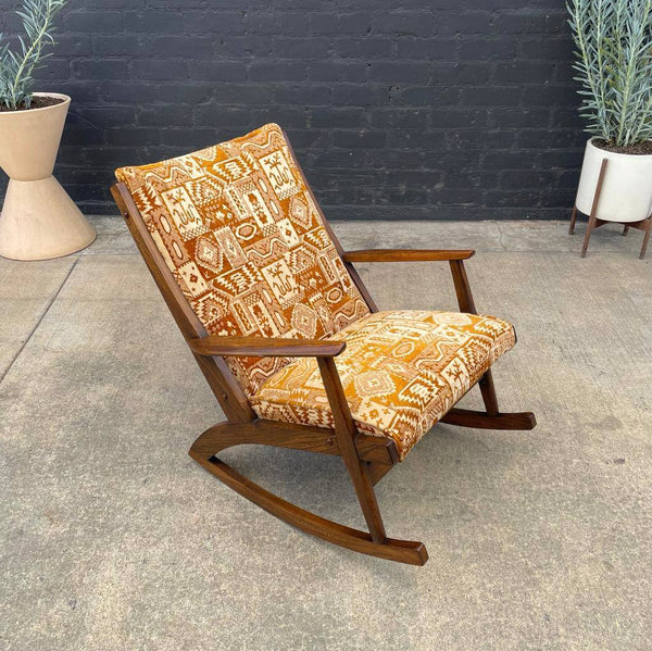 Vintage Mid-Century Modern Sculpted Rocking Chair