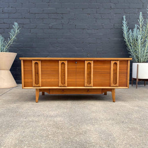 Mid-Century Modern Two-Tone Walnut & Oak Trunk Chest by Lane, c.1950’s