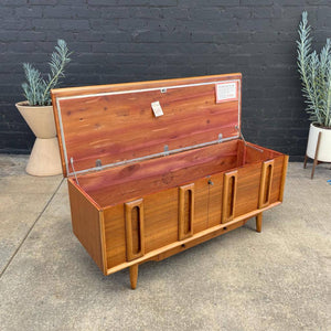 Mid-Century Modern Two-Tone Walnut & Oak Trunk Chest by Lane, c.1950’s