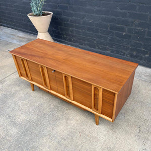 Mid-Century Modern Two-Tone Walnut & Oak Trunk Chest by Lane, c.1950’s
