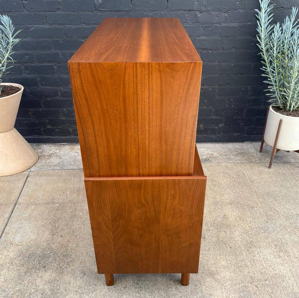 Mid-Century Modern Walnut Highboy Chest of Drawers by Kroehler, c.1960’s