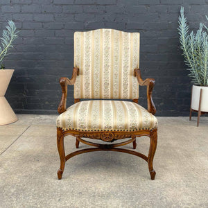 Antique Carved Arm Lounge Chair, 1960’s