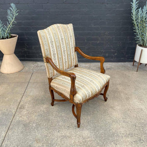 Antique Carved Arm Lounge Chair, 1960’s