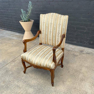 Antique Carved Arm Lounge Chair, 1960’s