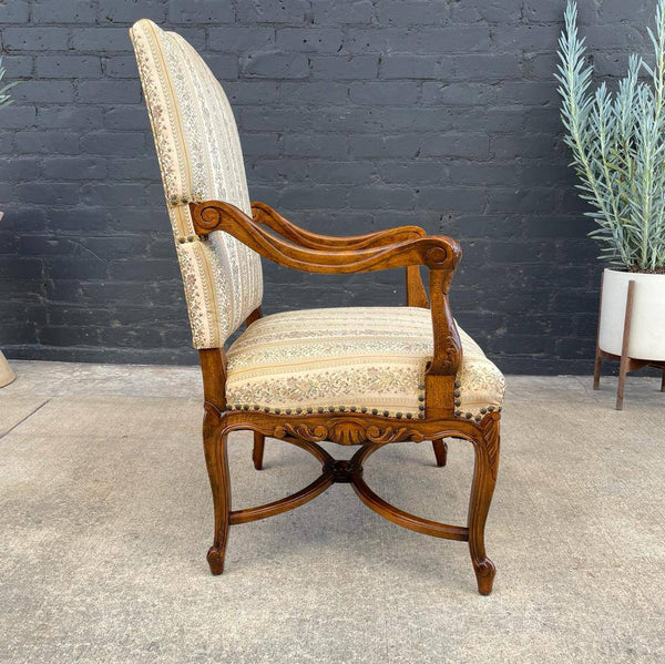 Antique Carved Arm Lounge Chair, 1960’s