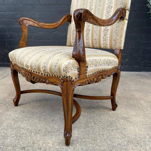 Antique Carved Arm Lounge Chair, 1960’s