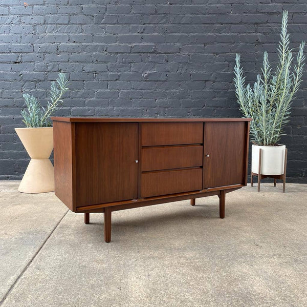 Mid-Century Modern Walnut Credenza by Stanley Furniture, c.1960’s