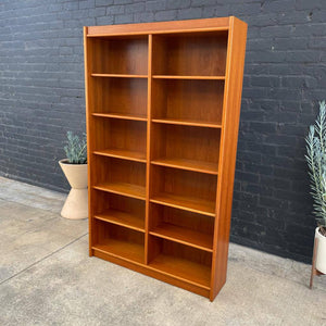 Danish Modern Teak Bookshelf with Adjustable Shelves, c.1960’s