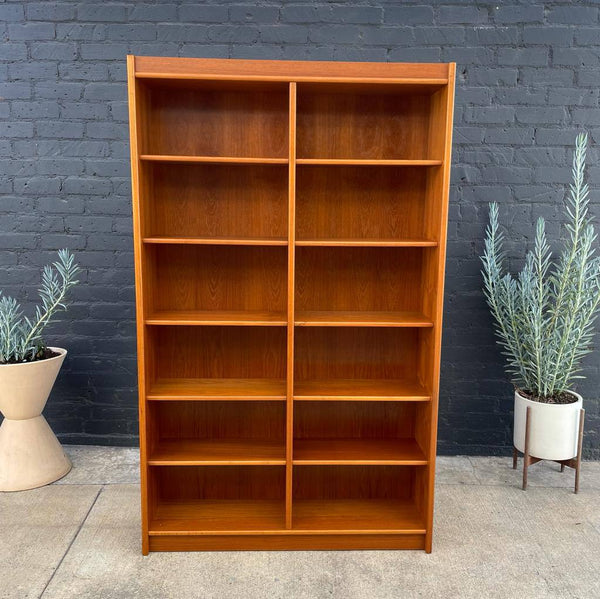Danish Modern Teak Bookshelf with Adjustable Shelves, c.1960’s