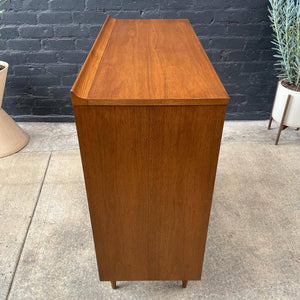 Mid-Century Modern “Sculptra” Walnut Highboy Dresser by Broyhill, c.1960’s