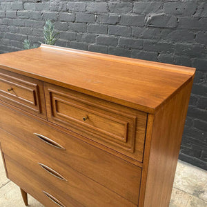 Mid-Century Modern “Sculptra” Walnut Highboy Dresser by Broyhill, c.1960’s