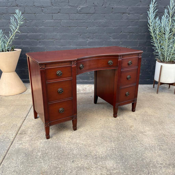 Antique Mahogany Federal Style Desk with Stool, c.1950’s