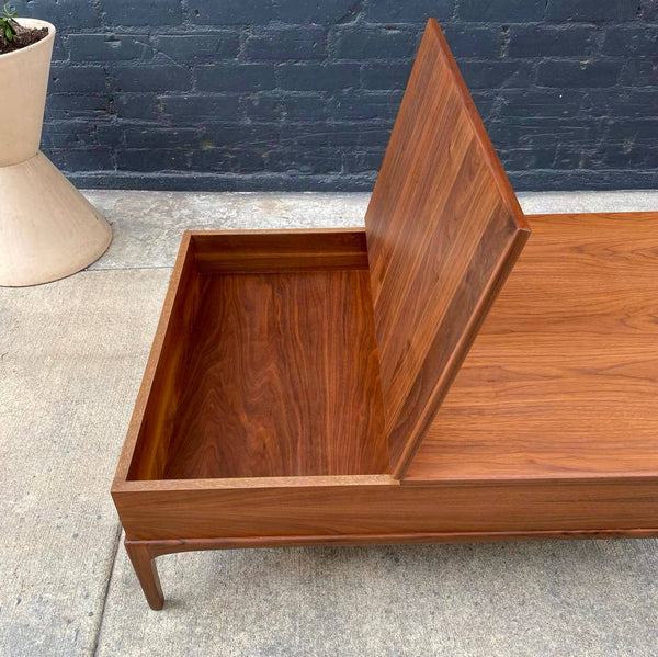 Mid-Century Modern “Rythm” Walnut Coffee Table with Storage by Lane Furniture, c.1950’s