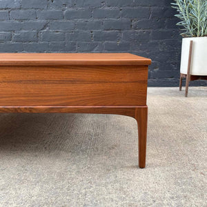 Mid-Century Modern “Rythm” Walnut Coffee Table with Storage by Lane Furniture, c.1950’s