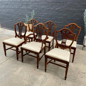 Set of 6 Antique Mahogany Dining Chairs, c.1950’s
