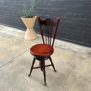 Antique Mahogany Piano Chair, c.1950’s