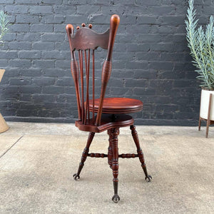 Antique Mahogany Piano Chair, c.1950’s
