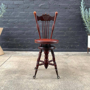 Antique Mahogany Piano Chair, c.1950’s
