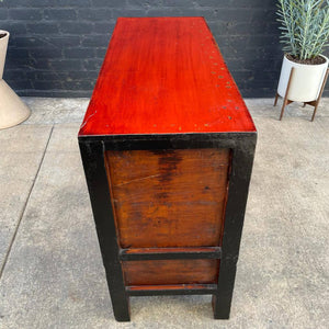 Vintage Oriental Style Painted Cabinet