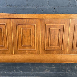 Mid-Century Modern “Sculptra” Walnut Full-Size Bed Frame by Broyhill, c.1960’s