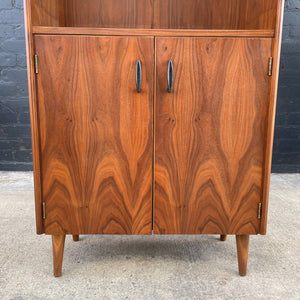 Mid-Century Modern Walnut Bookcase Shelf, c.1960’s