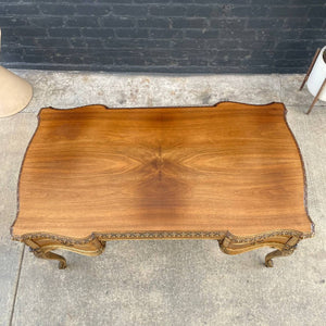 Antique French Provincial Style Desk with Carving Details, c.1950’s