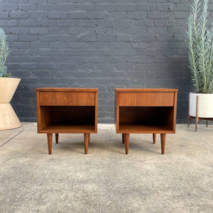Pair of Vintage Mid-Century Modern Walnut Night Stands, c.1960’s