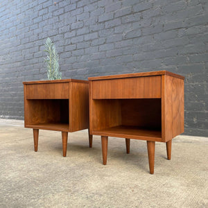 Pair of Vintage Mid-Century Modern Walnut Night Stands, c.1960’s