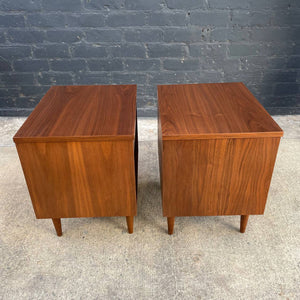 Pair of Vintage Mid-Century Modern Walnut Night Stands, c.1960’s