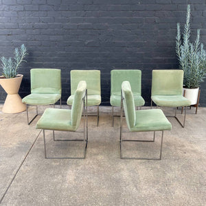 Set of 8 Milo Baughman Chrome Dining Chairs for Thayer Coggin, c.1960’s
