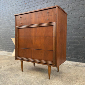 Mid-Century Modern Walnut Highboy Chest of Drawers, c.1960’s