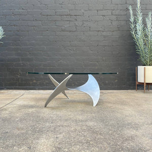 Knut Hesterberg for Ronald Schmitt Aluminum "Propeller" Coffee Table, c.1960’s