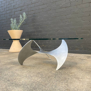 Knut Hesterberg for Ronald Schmitt Aluminum "Propeller" Coffee Table, c.1960’s