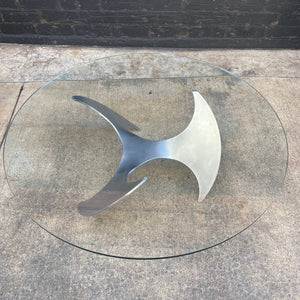 Knut Hesterberg for Ronald Schmitt Aluminum "Propeller" Coffee Table, c.1960’s